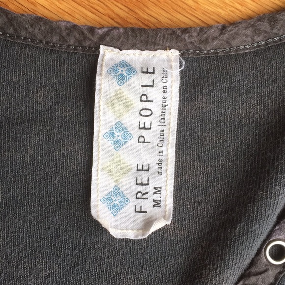 Free People long sleeve distressed shirt - Picture 3 of 8